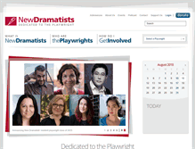 Tablet Screenshot of newdramatists.org
